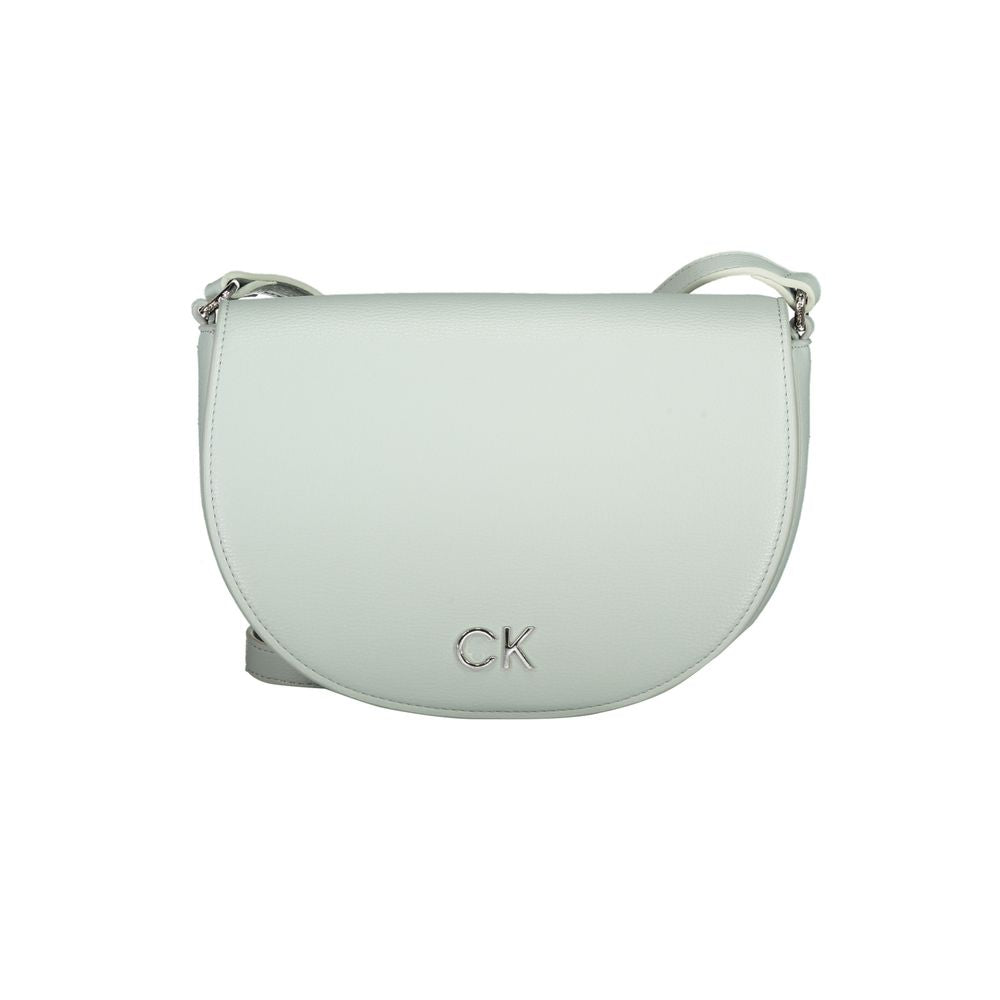 Calvin Klein lys blå polyethylen håndtaske