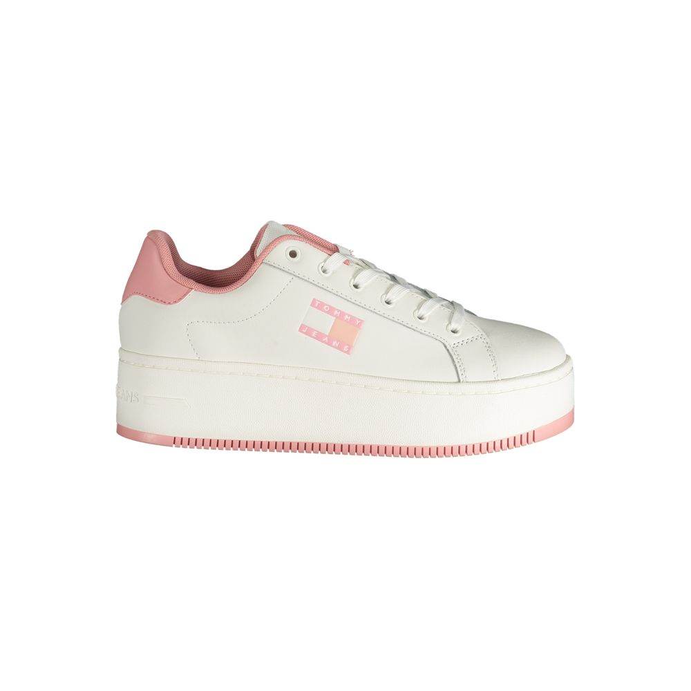 Tommy Hilfiger Pink Polyester Sneaker - Hilstor