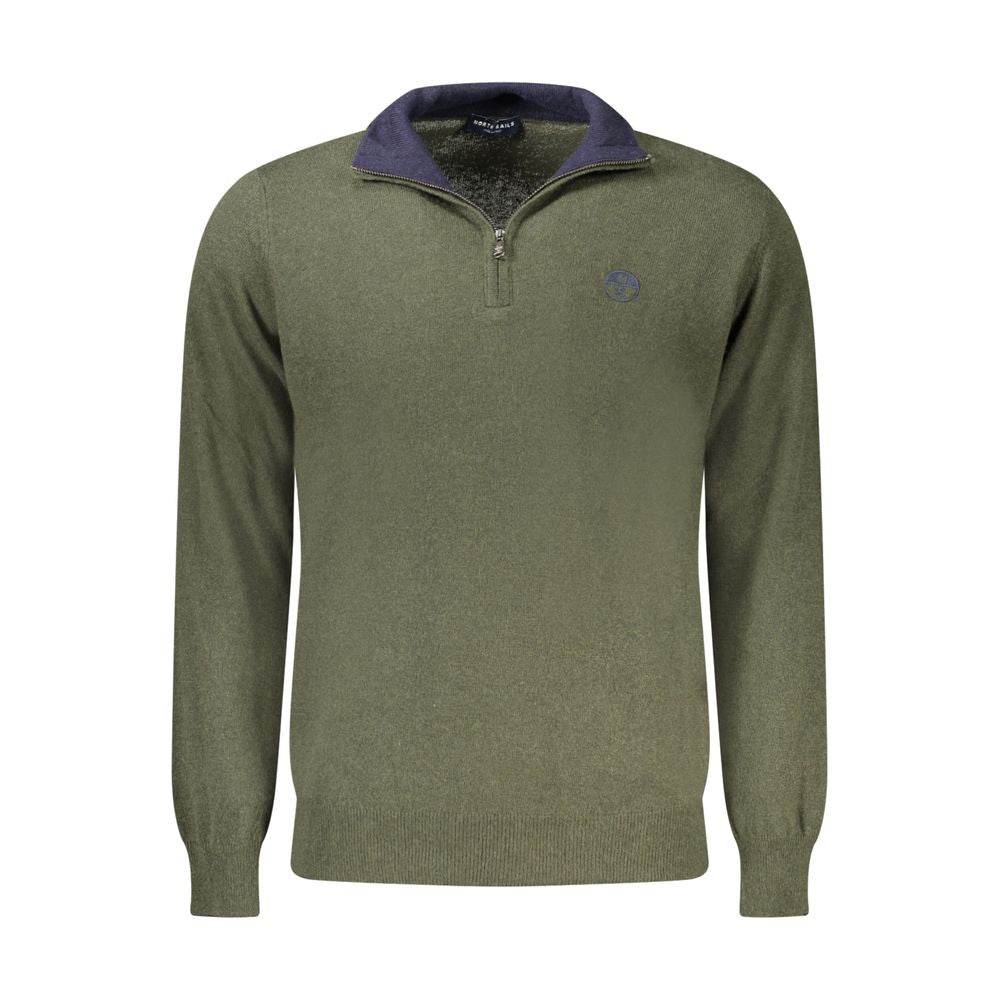 North Sails Green Wool Men Sweater - Hilstor
