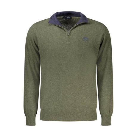 North Sails Green Wool Men Sweater - Hilstor
