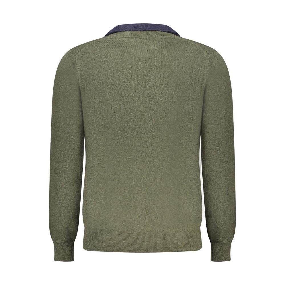 North Sails Green Wool Men Sweater - Hilstor