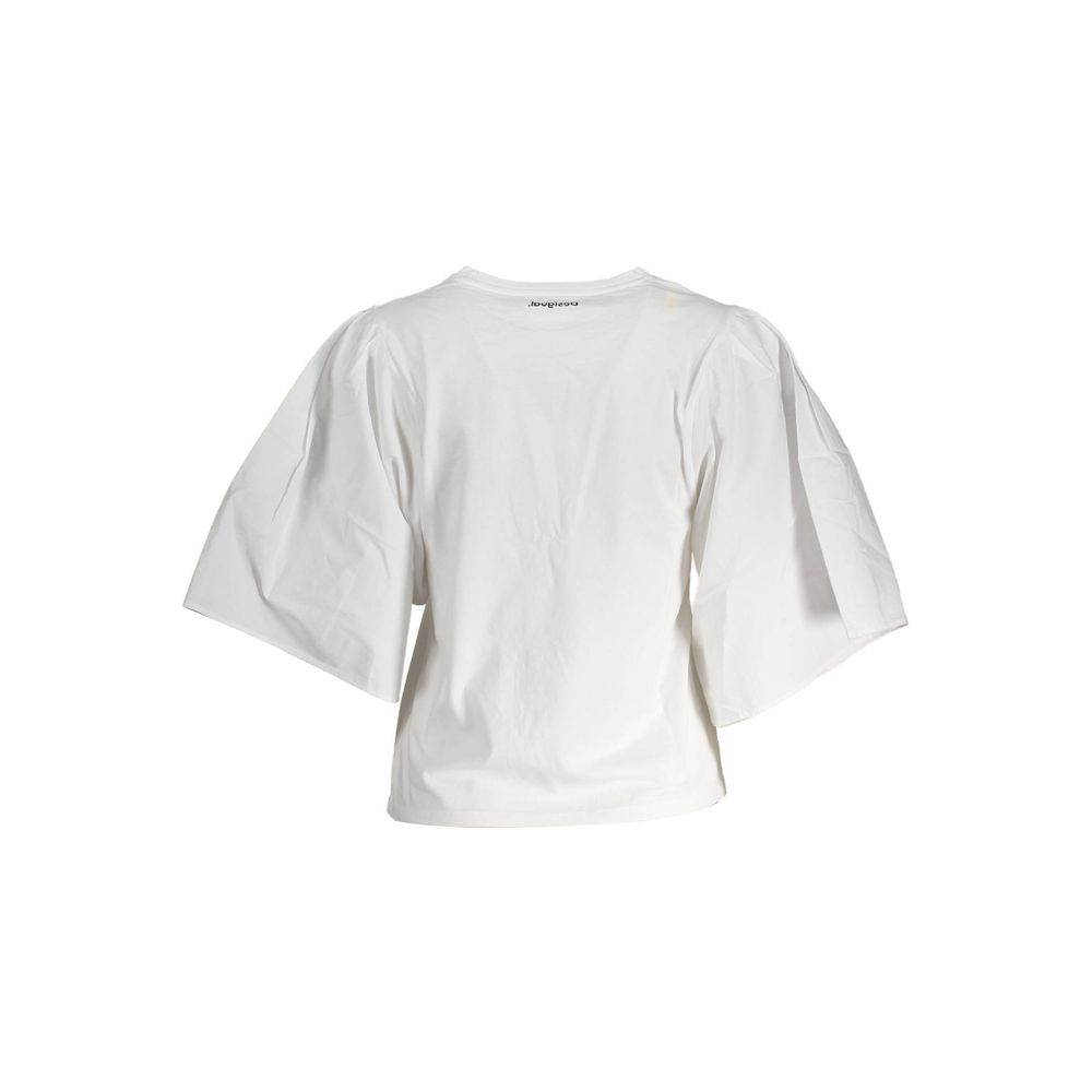 Desigual White Cotton Women Top - Hilstor