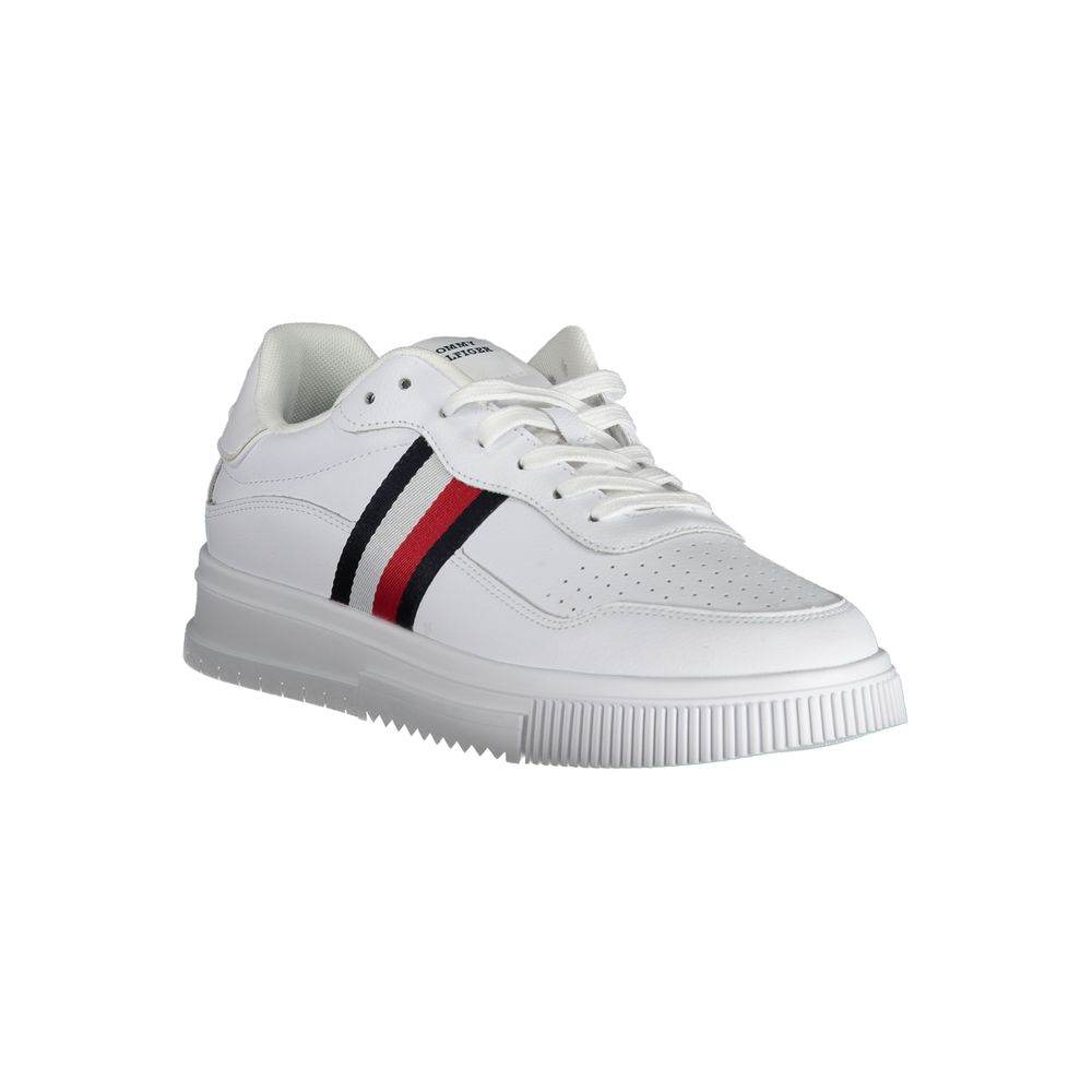 Tommy Hilfiger White Leather Men Sneaker - Hilstor