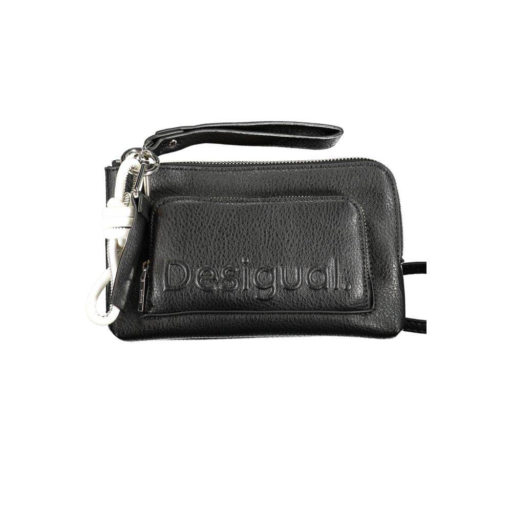 Desigual Black Polyethylene Handbag - Hilstor