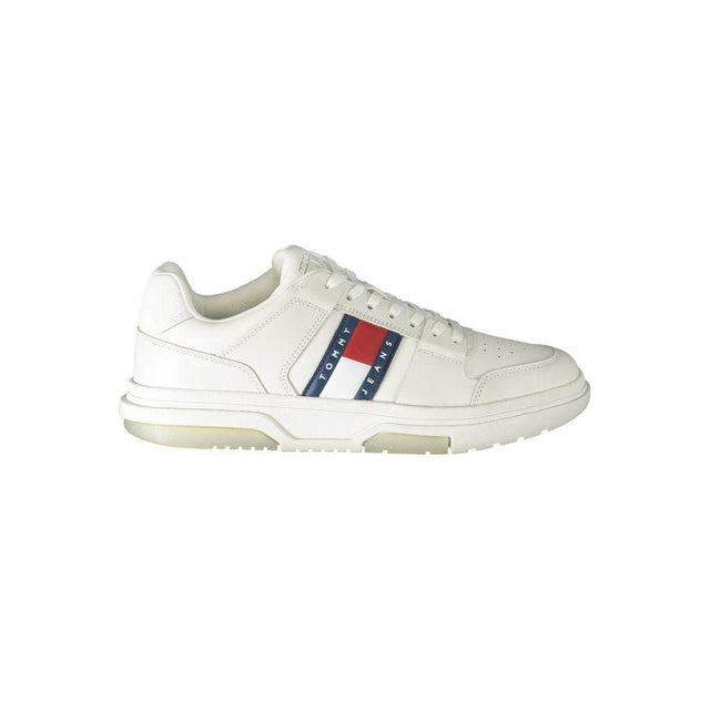 Tommy Hilfiger White Leather Men Sneaker - Hilstor