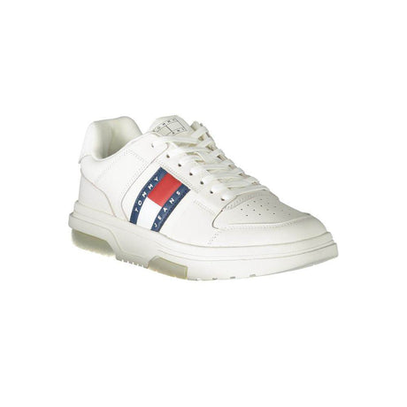 Tommy Hilfiger White Leather Men Sneaker - Hilstor