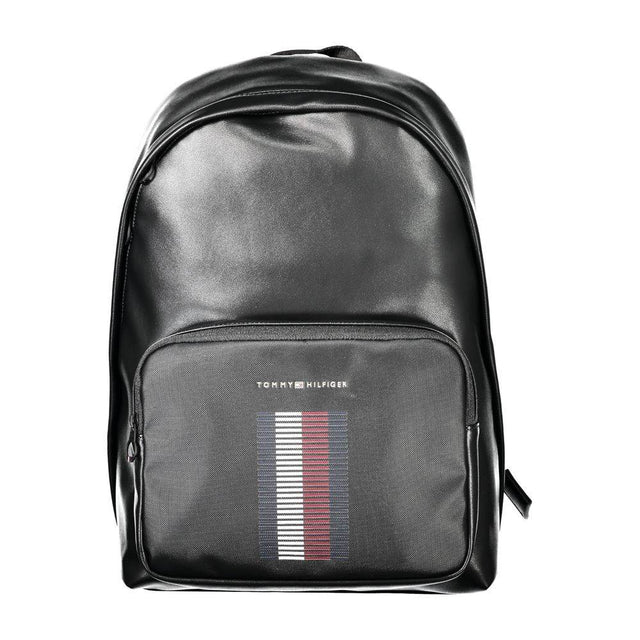 Tommy Hilfiger Black Polyethylene Men Backpack - Hilstor