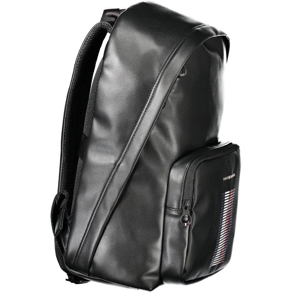Tommy Hilfiger Black Polyethylene Men Backpack - Hilstor