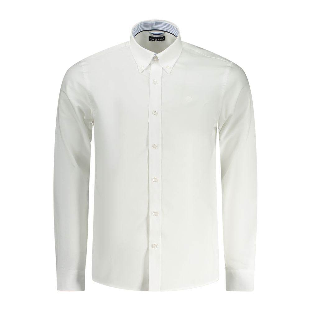 North Sails White Cotton Men Shirt - Hilstor