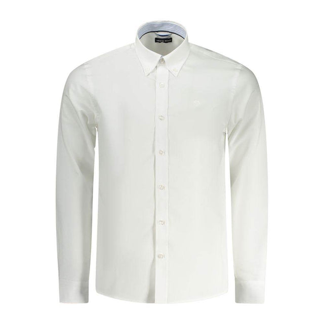 North Sails White Cotton Men Shirt - Hilstor