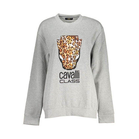 Cavalli Class Gray Cotton Women Sweater - Hilstor