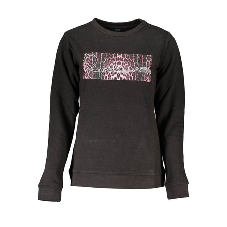 Cavalli Class Black Cotton Women Sweater - Hilstor