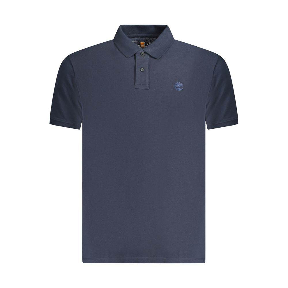 Timberland Blue Cotton Polo Shirt - Hilstor