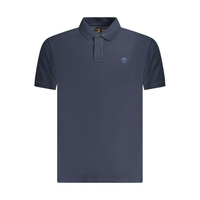 Timberland Blue Cotton Polo Shirt - Hilstor