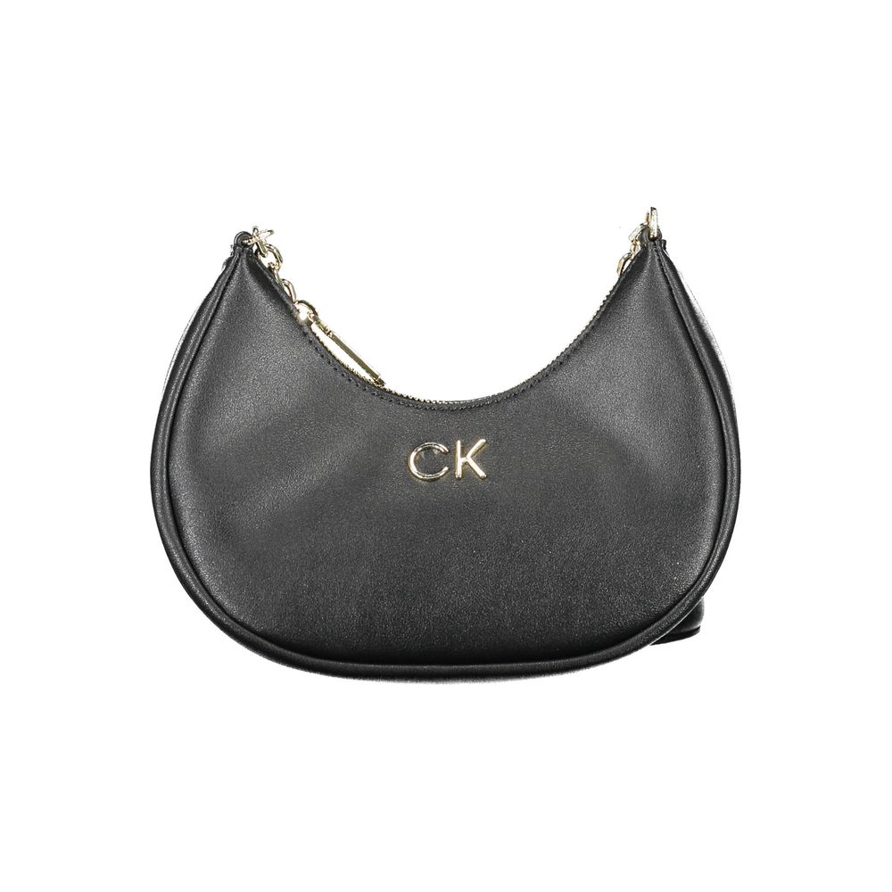 Calvin Klein sort polyester håndtaske til kvinder
