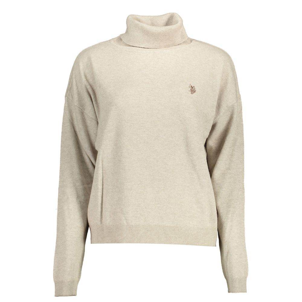 U.S. POLO ASSN. Beige Wool Women Sweater - Hilstor