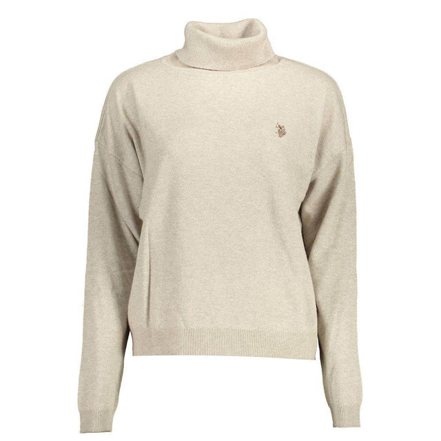 U.S. POLO ASSN. Beige Wool Women Sweater - Hilstor