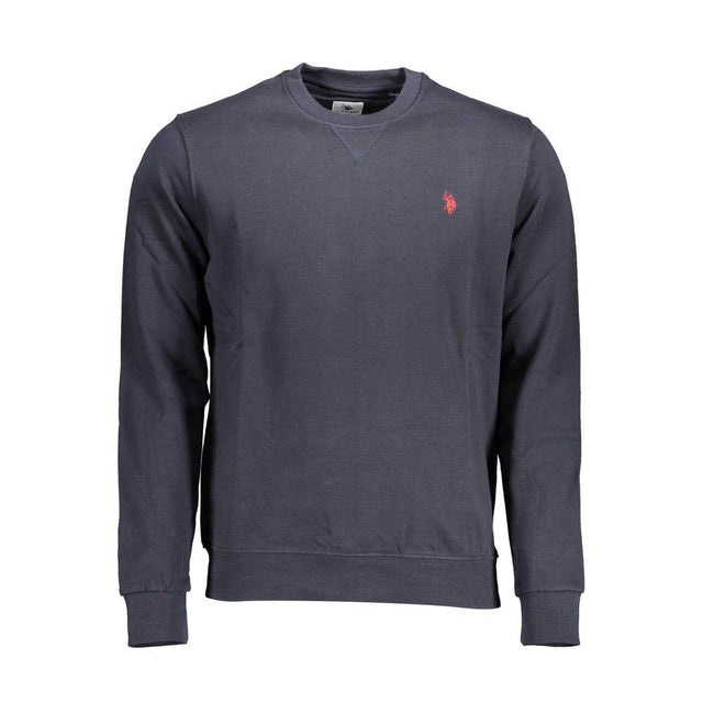 U.S. POLO ASSN. Blue Cotton Men Sweater - Hilstor