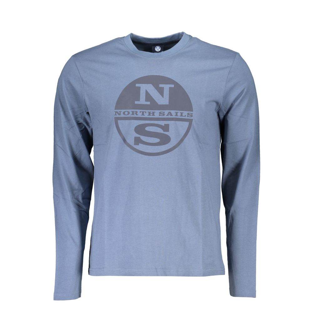 North Sails Blue Cotton T-Shirt - Hilstor