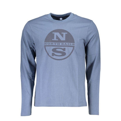North Sails Blue Cotton T-Shirt - Hilstor