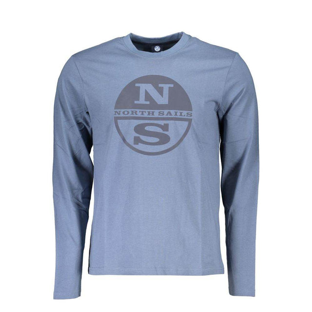 North Sails Blue Cotton T-Shirt - Hilstor