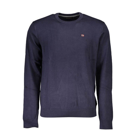 Napapijri Blue Cotton Men Sweater - Hilstor