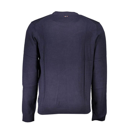 Napapijri Blue Cotton Men Sweater - Hilstor