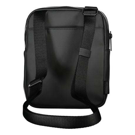 Calvin Klein slank sort genbrugspolyester skuldertaske