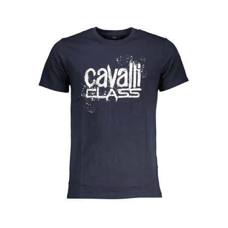 Cavalli Class Blue Cotton T-Shirt - Hilstor