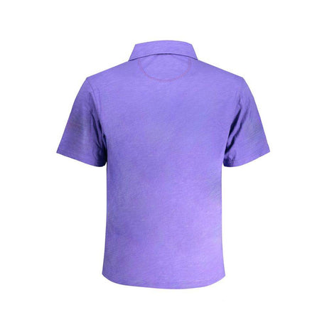 La Martina Purple Cotton Polo Shirt - Hilstor