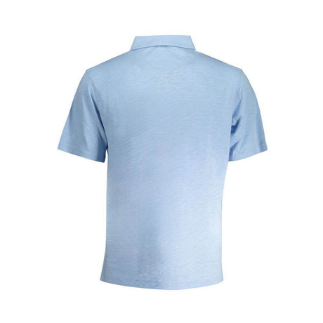 La Martina Light Blue Cotton Men Polo Shirt - Hilstor