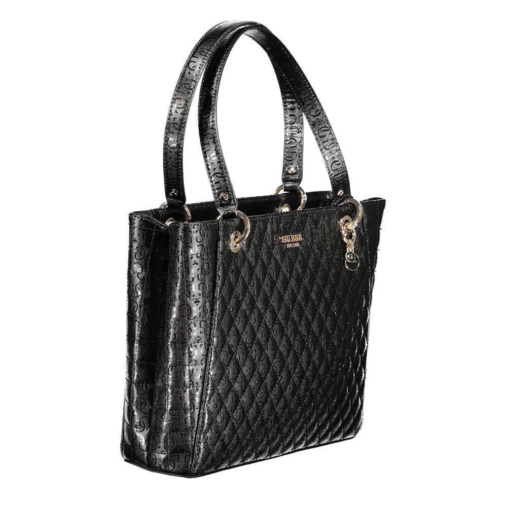 Guess Jeans Black Polyethylene Handbag - Hilstor