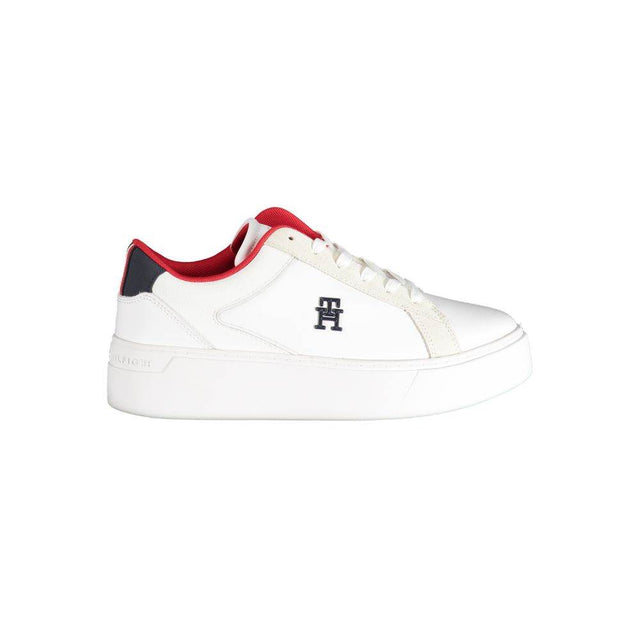 Tommy Hilfiger White Polyester Sneaker - Hilstor