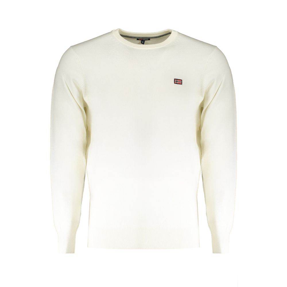 Norway 1963 White Wool Mens Sweater - Hilstor