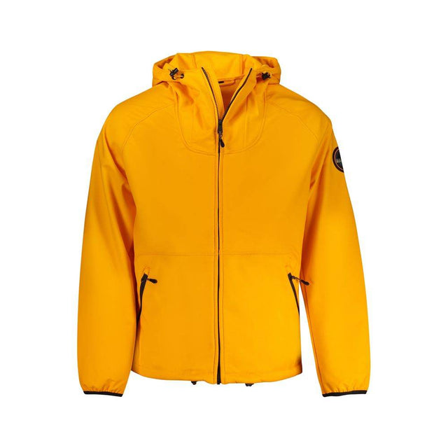 Napapijri Orange Recycled Polyester Men Jacket - Hilstor