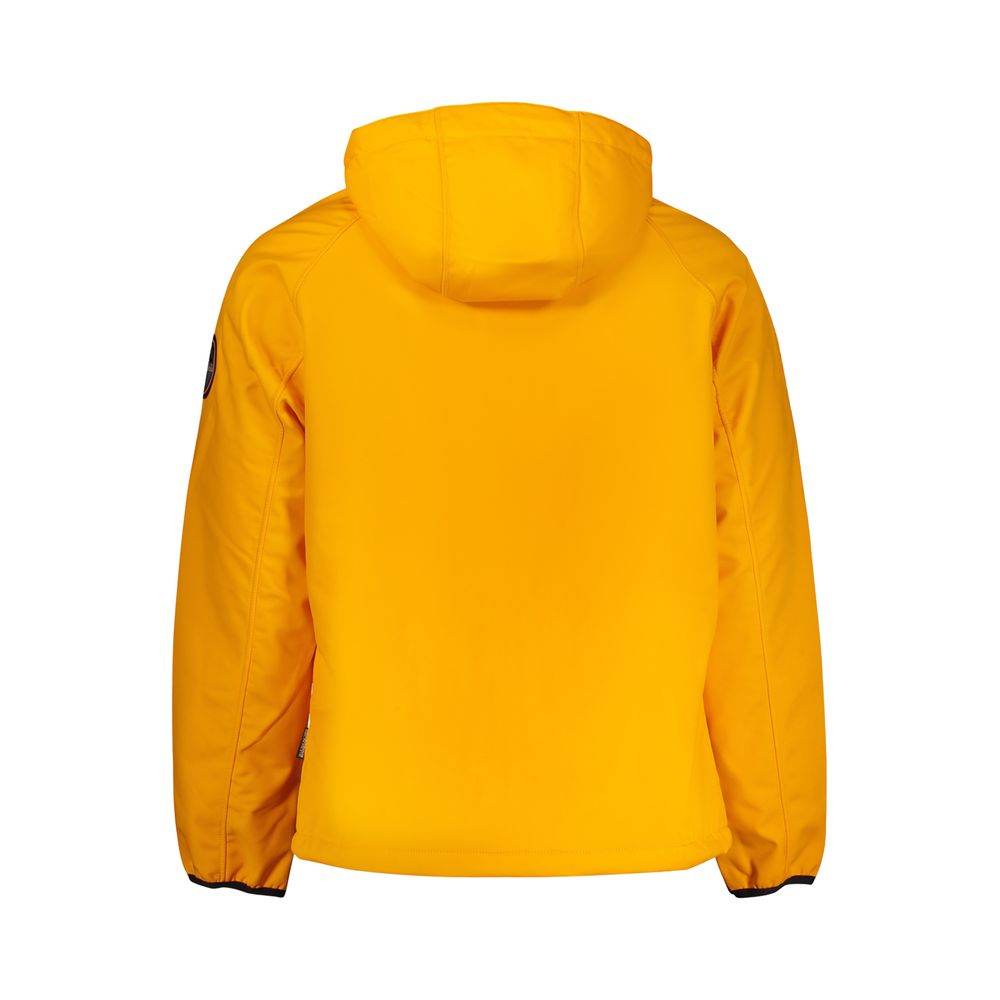 Napapijri Orange Recycled Polyester Men Jacket - Hilstor