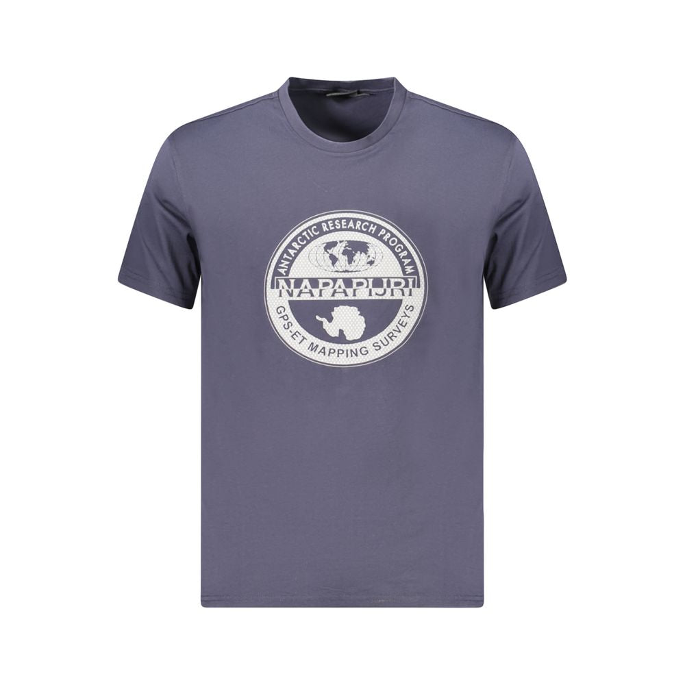 Napapijri blå bomuld herre T-shirt