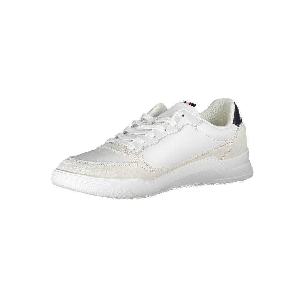 Tommy Hilfiger White Polyester Men Sneaker - Hilstor