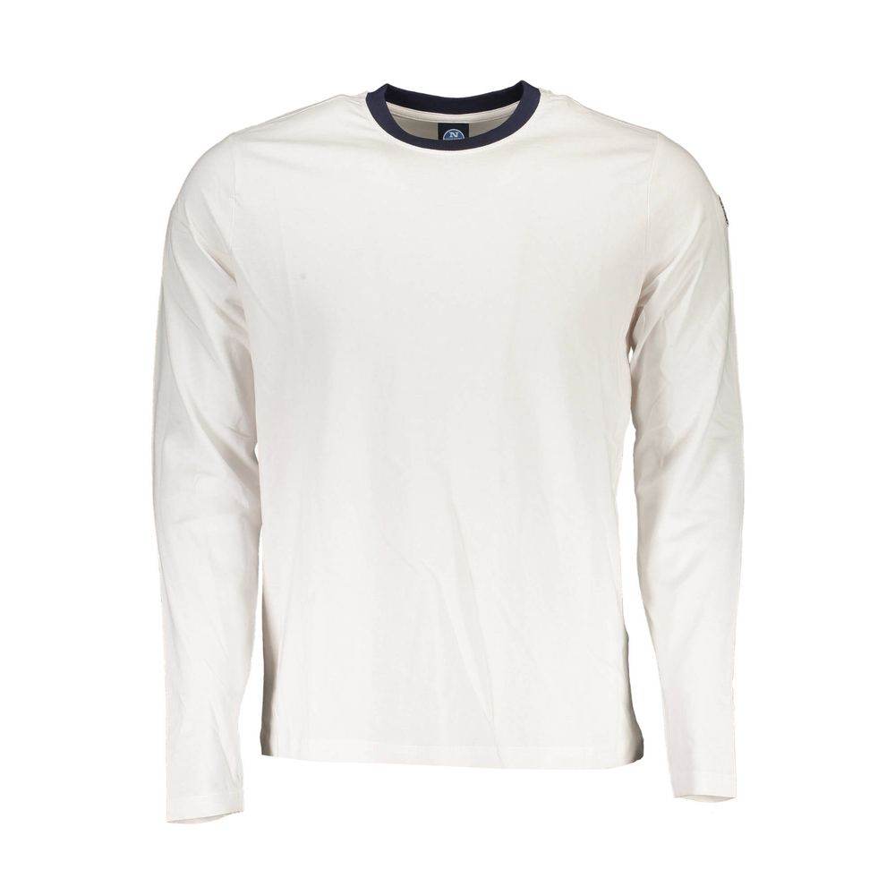 North Sails White Cotton Men T-Shirt - Hilstor