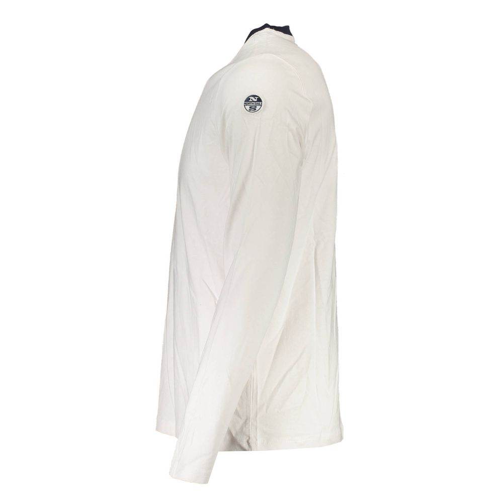 North Sails White Cotton Men T-Shirt - Hilstor