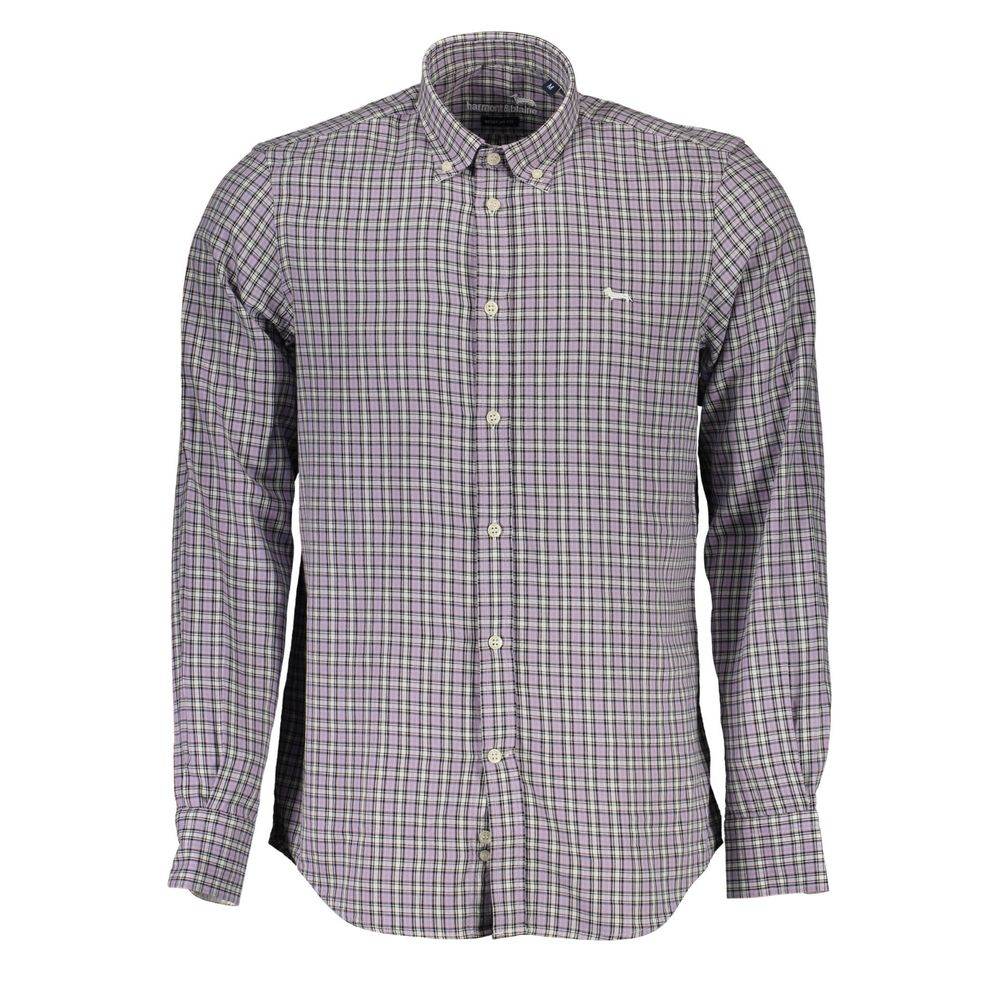 Harmont & Blaine Purple Cotton Men Shirt - Hilstor