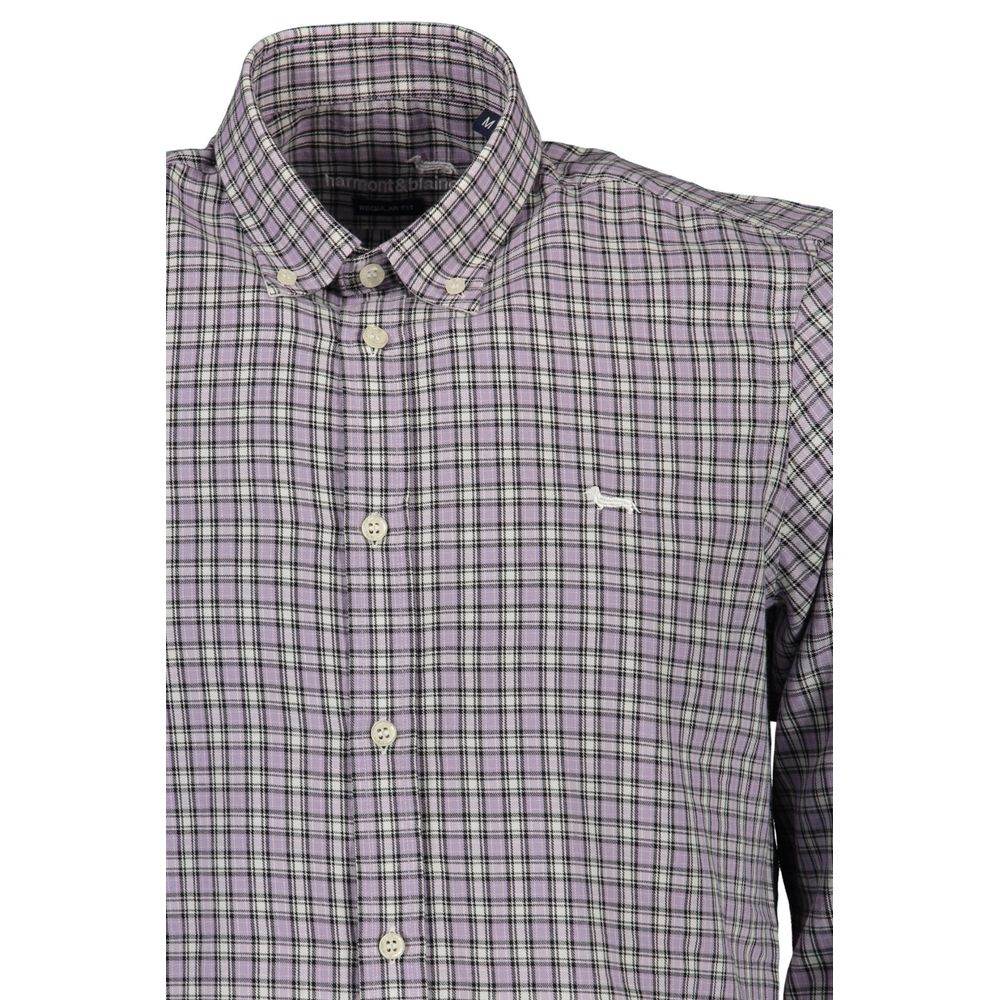 Harmont & Blaine Purple Cotton Men Shirt - Hilstor