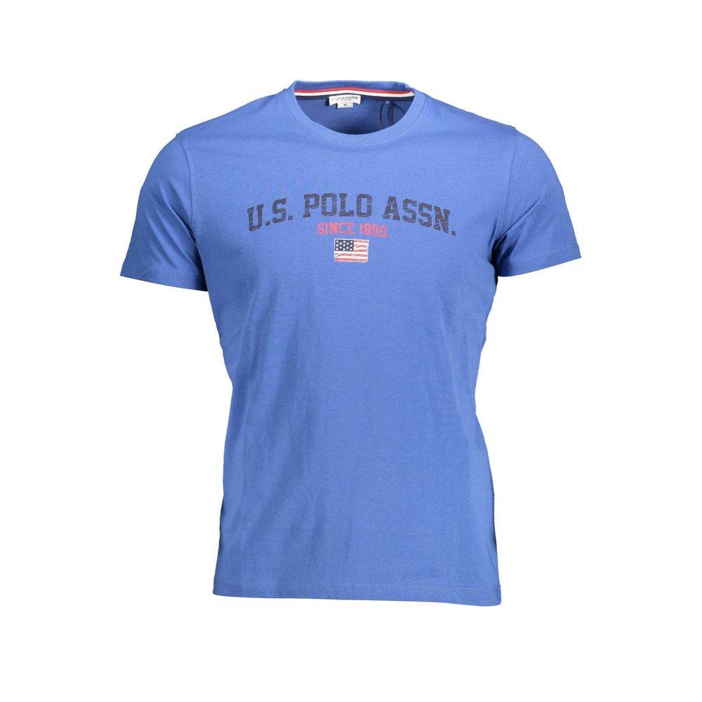 U.S. POLO ASSN. Blue Cotton Men T-Shirt - Hilstor
