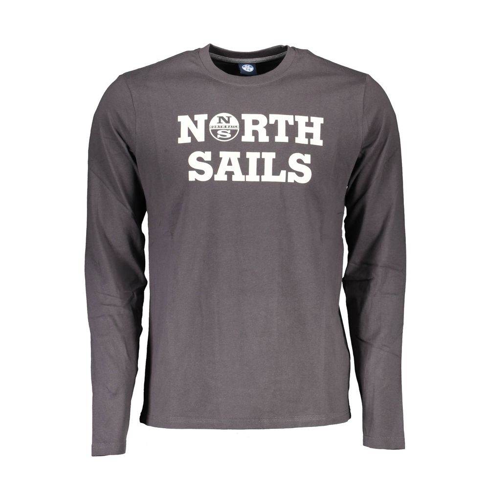 North Sails Brown Cotton Men T-Shirt - Hilstor