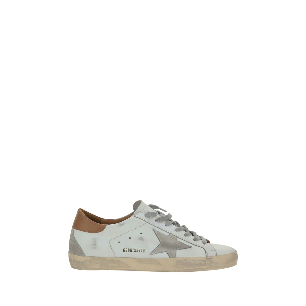 Golden Goose Hvide Læder Superstar Sneakers