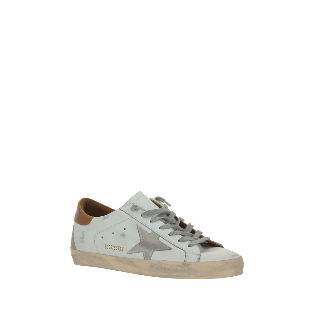 Golden Goose Hvide Læder Superstar Sneakers