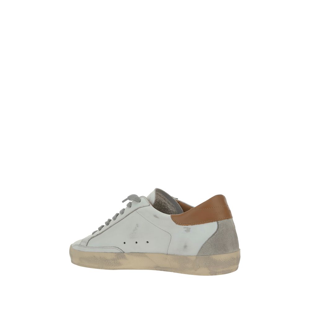 Golden Goose Hvide Læder Superstar Sneakers