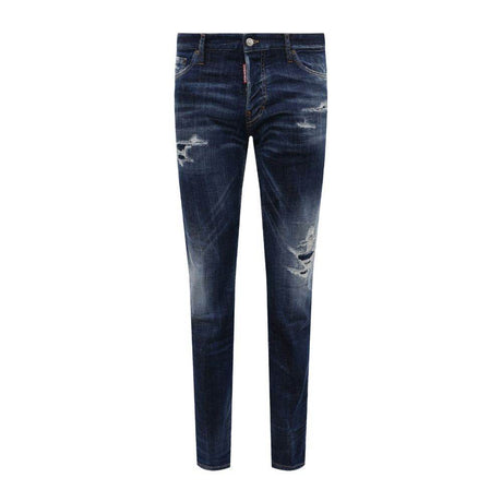 Dsquared² Blue Cotton Men Slim Jean - Hilstor