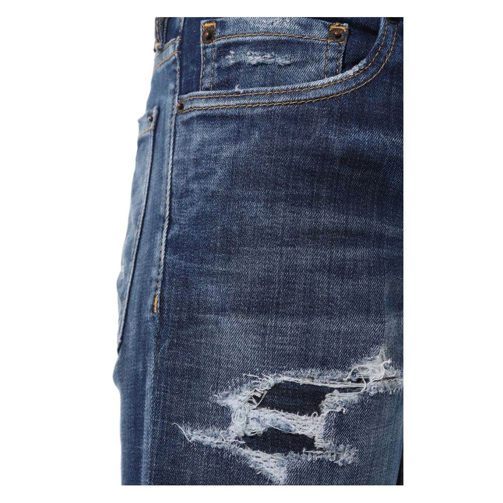 Dsquared² Blue Cotton Men Slim Jean - Hilstor