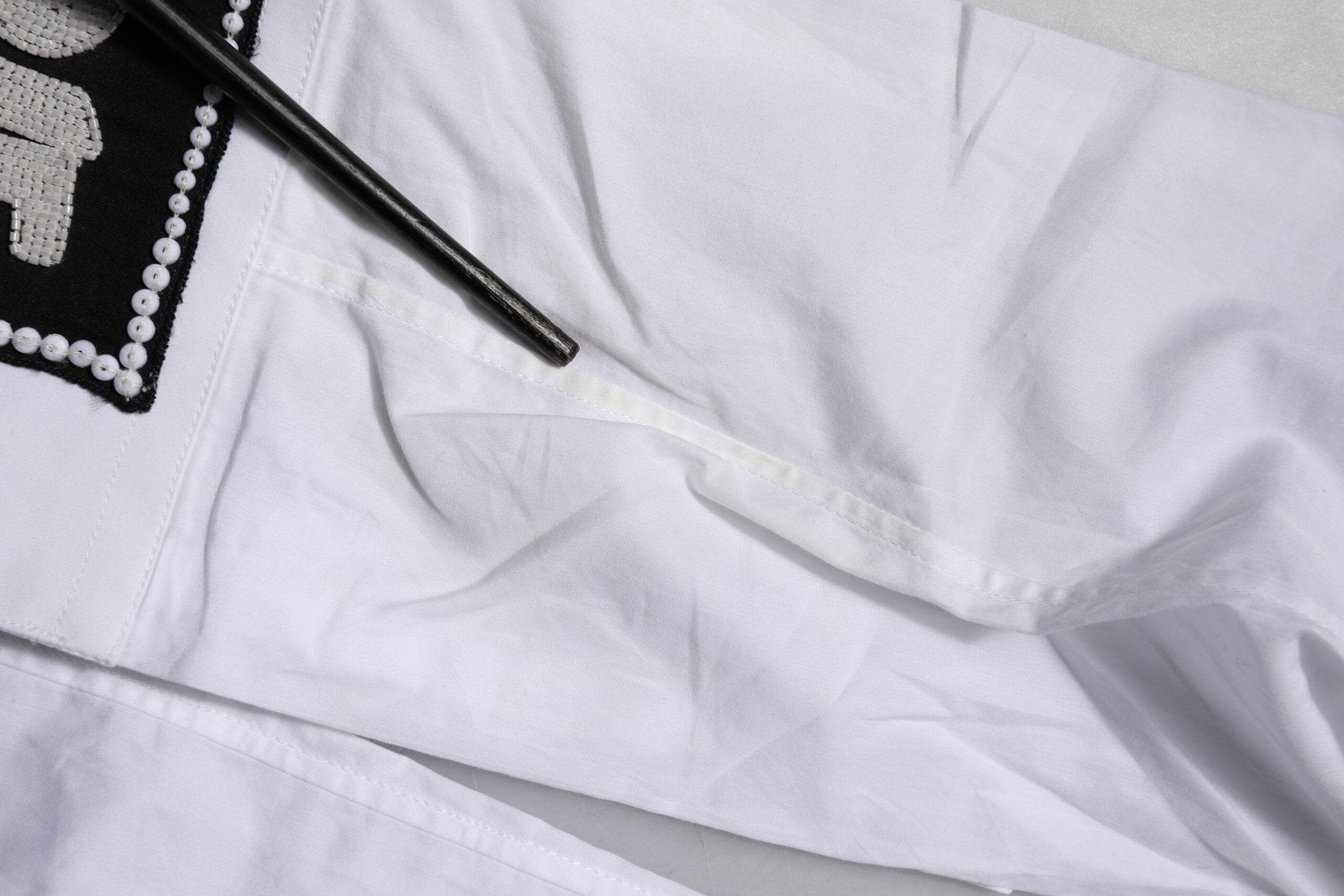 Dolce & Gabbana White Cotton GOLD Long Sleeves Formal Shirt - Hilstor